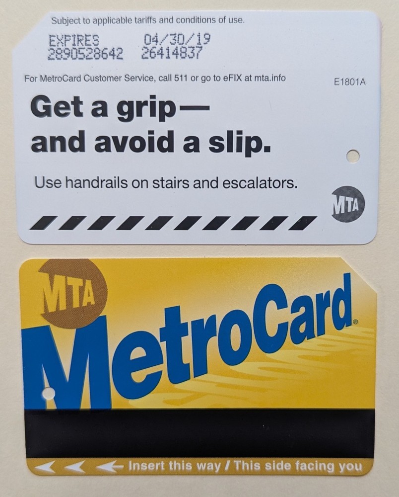 MetroCard, Get a Grip-and avoid a slip, Expired-Mint