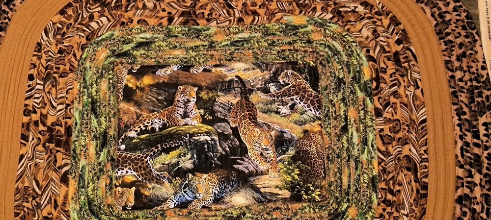 Cheetah Leopard Washable Rug