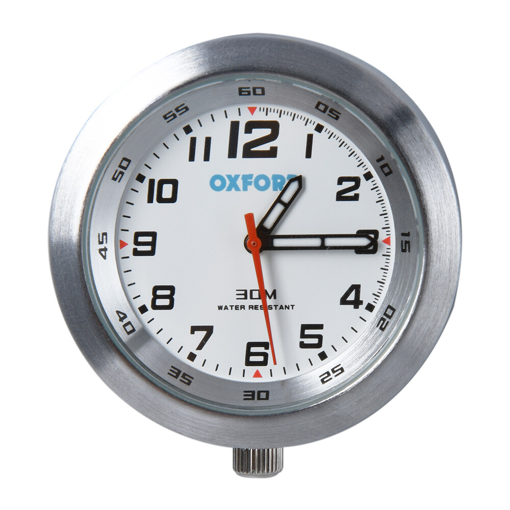 Oxford AnaClock - Silver Case & White Face