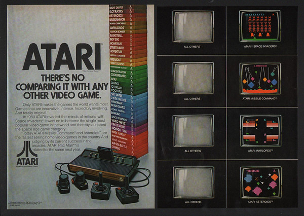 1981 ATARI Video Game System 2 page *** VINTAGE MAGAZINE ADVERTISEMENT ***