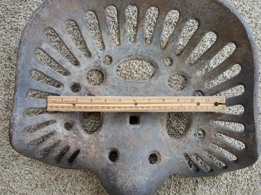 Antique Vintage Tractor Implement Cast Iron Seat
