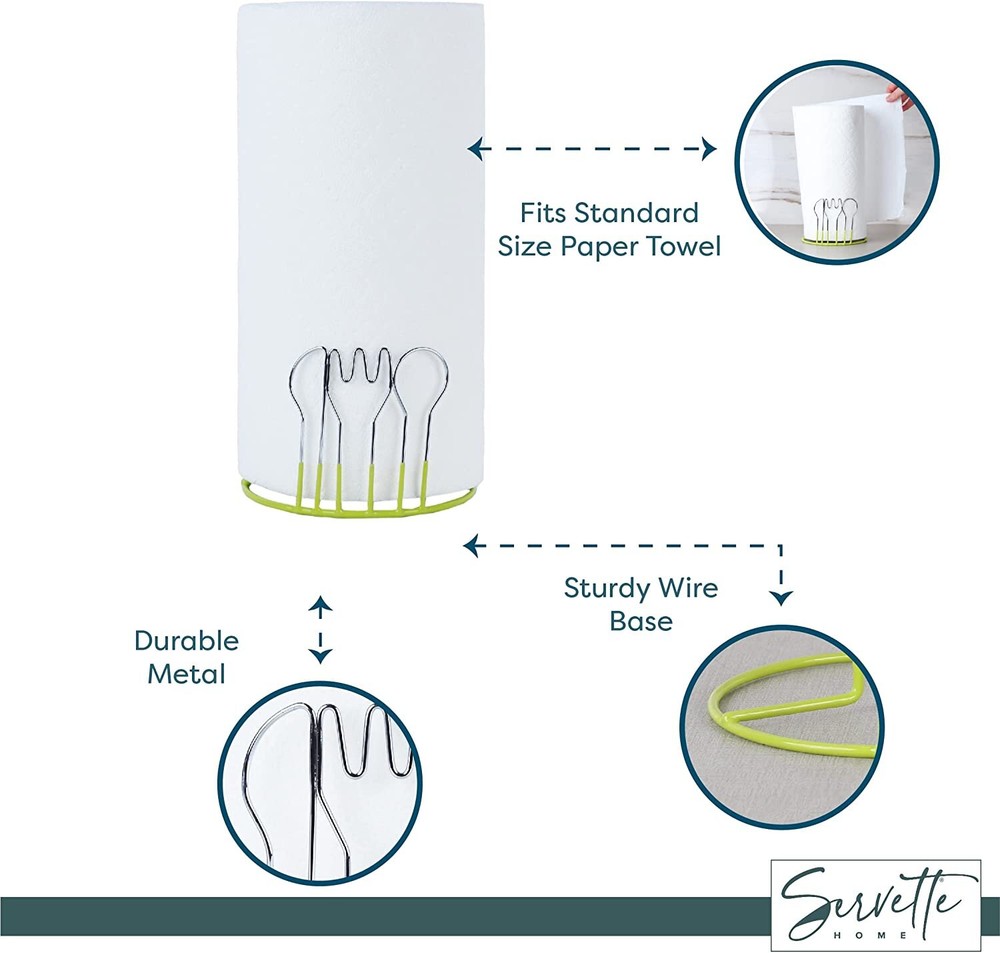 Wire Cutlery Designed Paper Towel Holder