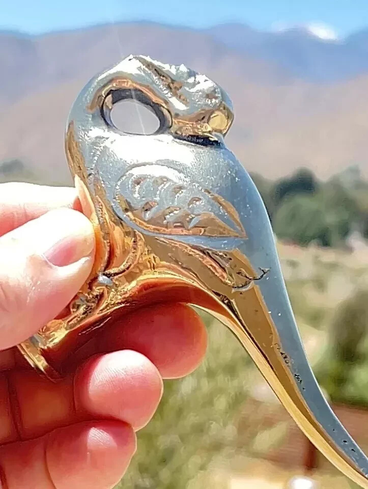 Handmade Bird Shaped Brass Walking Stick Handle