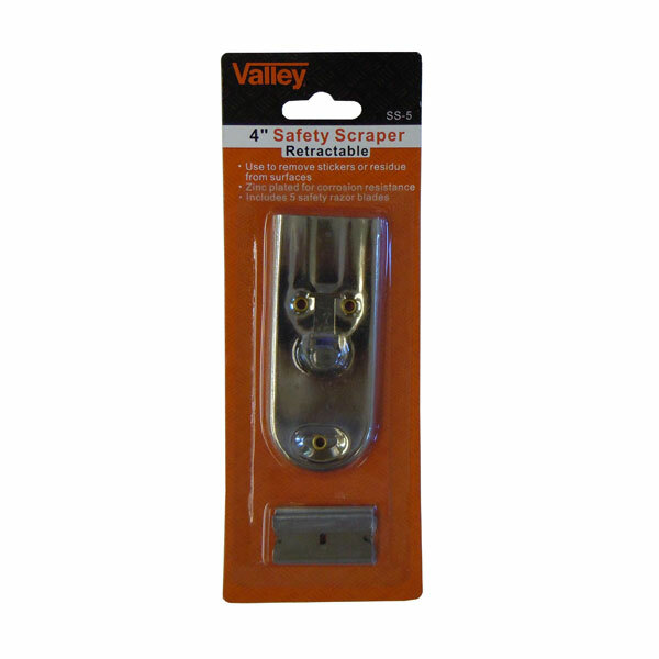 4" Safety Scraper With 5 Razor Blades