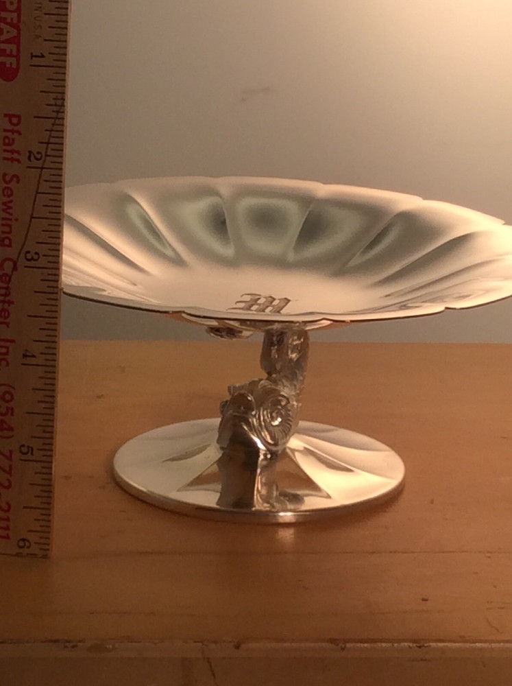 vintage silver plate candy dish BY "Pairpoint"