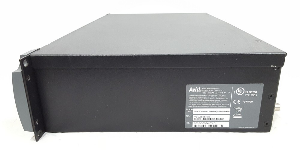 Avid Nitris DX 7020-30008-04 Rackmount External Hardware Accelerator I/O