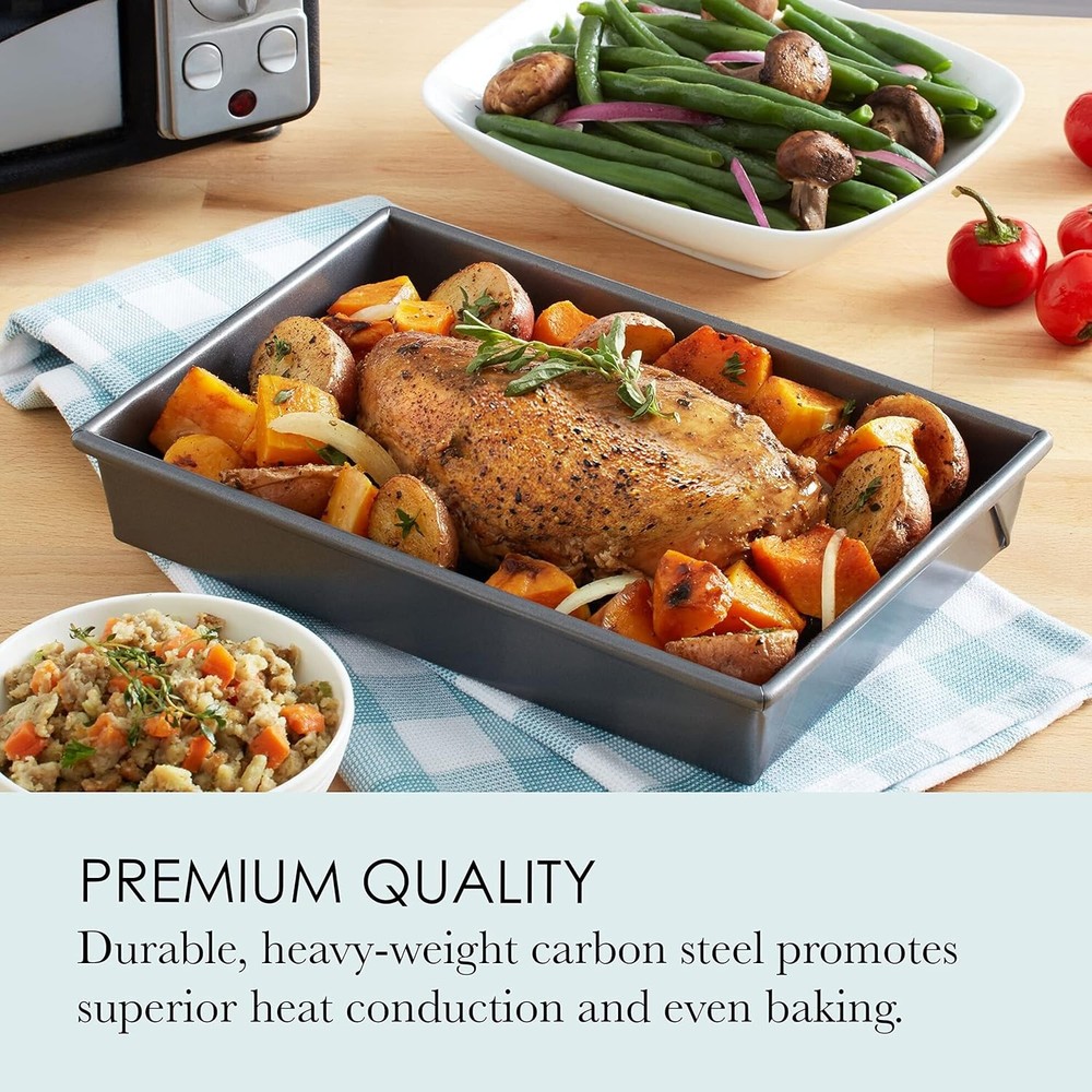 Compact Roasting Pan with Rack