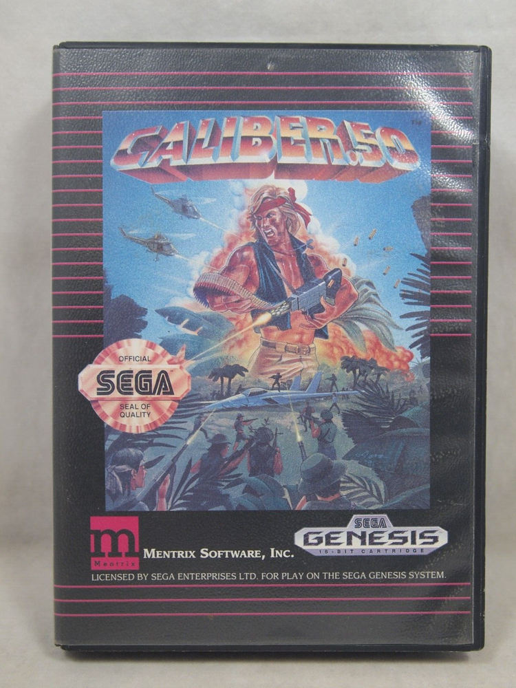 Caliber 50 Case (SEGA Genesis) Authentic BOX ONLY