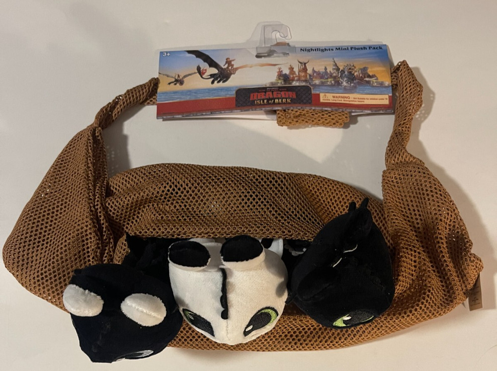Universal Epic How Train Dragon Nightlights Mini Plush 3 Pack Ruffrunner Dart