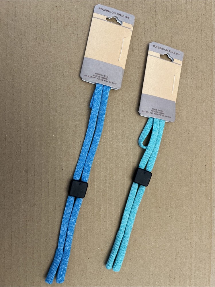 Lot 2 Peeper-Keeper ATTITUDE LITE ADJUSTABLE Eyeglass Retainer CordS - NEW