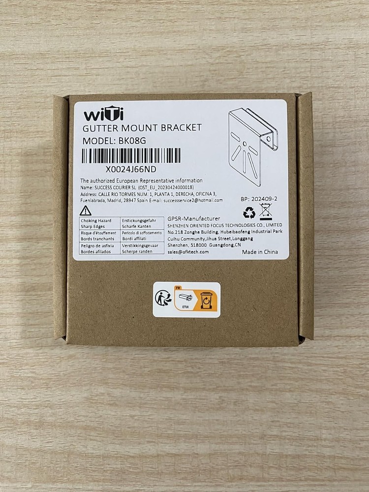 WiTi Gutter Mount Stainless Steel Bracket for Eufy Security SoloCam S340,...