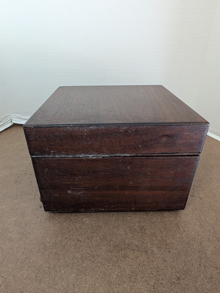 Vintage GENERAL ELECTRIC AEROSPACE ELECTRONICS DEPT Wood Case Box Engine