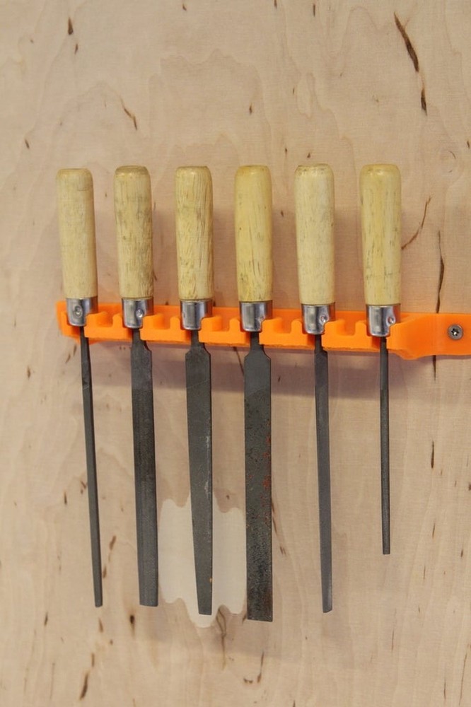 Warding File Wall Mount Holder - Workshop Tool Organization Storage for Garage,