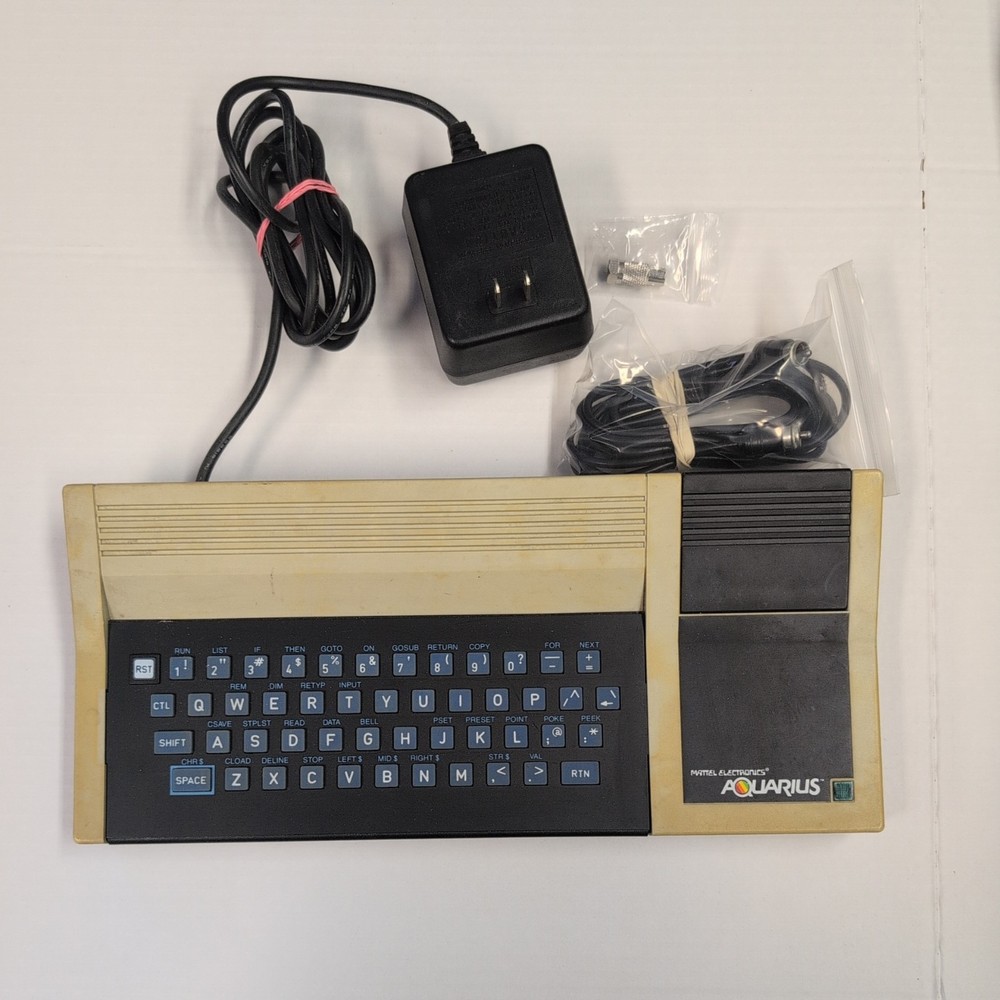 Vintage 1982 Mattel Aquarius Home Computer System Working mega bundle