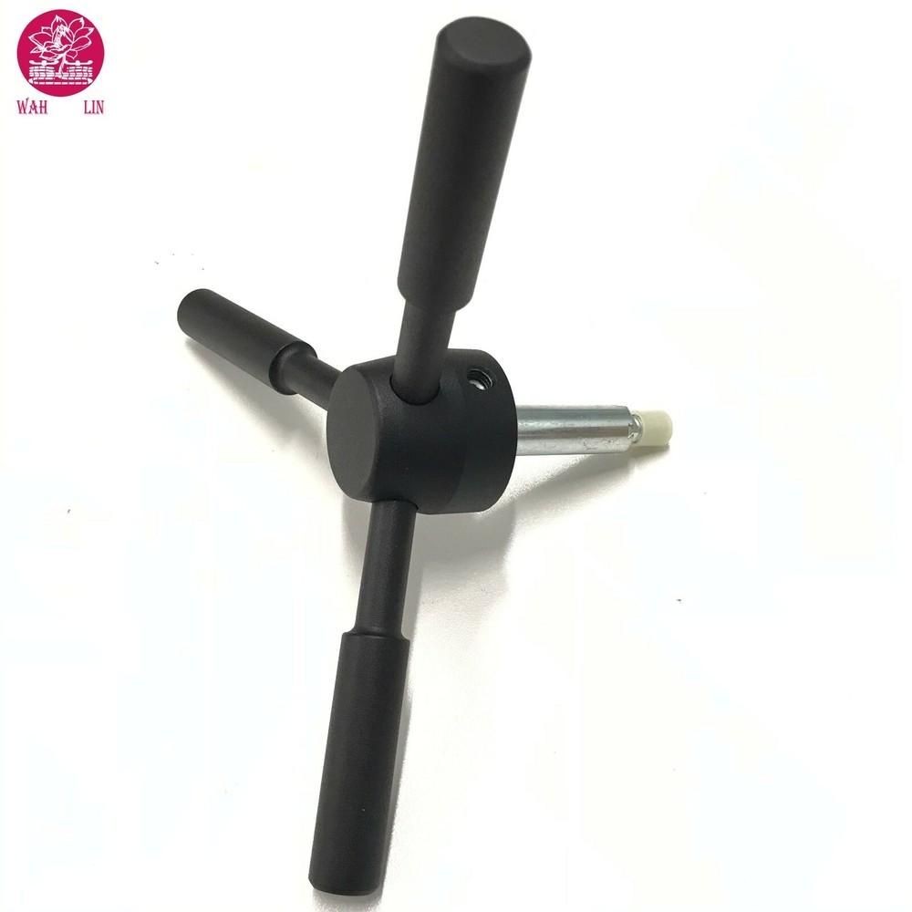 3 Spoke Gun Safe Handle Replacement Heavy-Duty Black For Fireproof Safe Handle