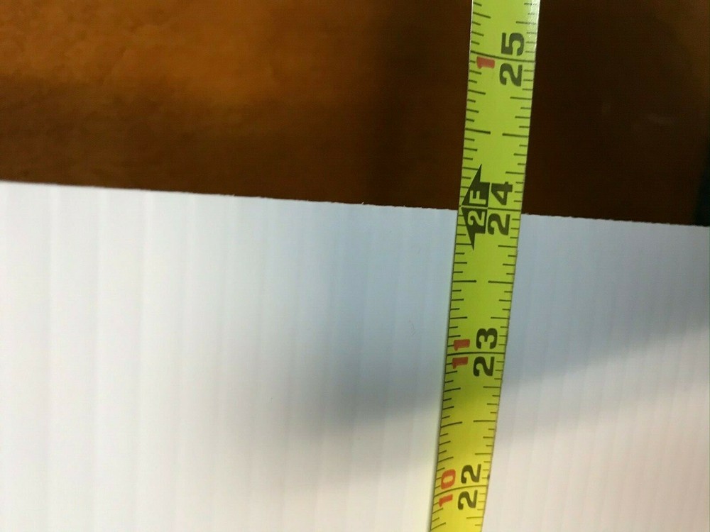 Corrugated Plastic Coroplast 36" x 24" 4mm White Board (50 Sheets)
