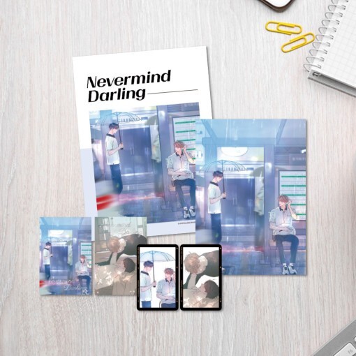 Webtoon MD [ Nevermind Darling 네버마인드 달링 ] A4 Folder Package A4홀더 패키지 (BEONGD208)