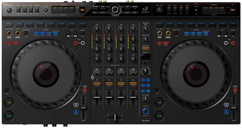 DDJ-GRV6 Controller bundle w/ Flight Style Road Case, Speaker,Cable,Tripod Stand