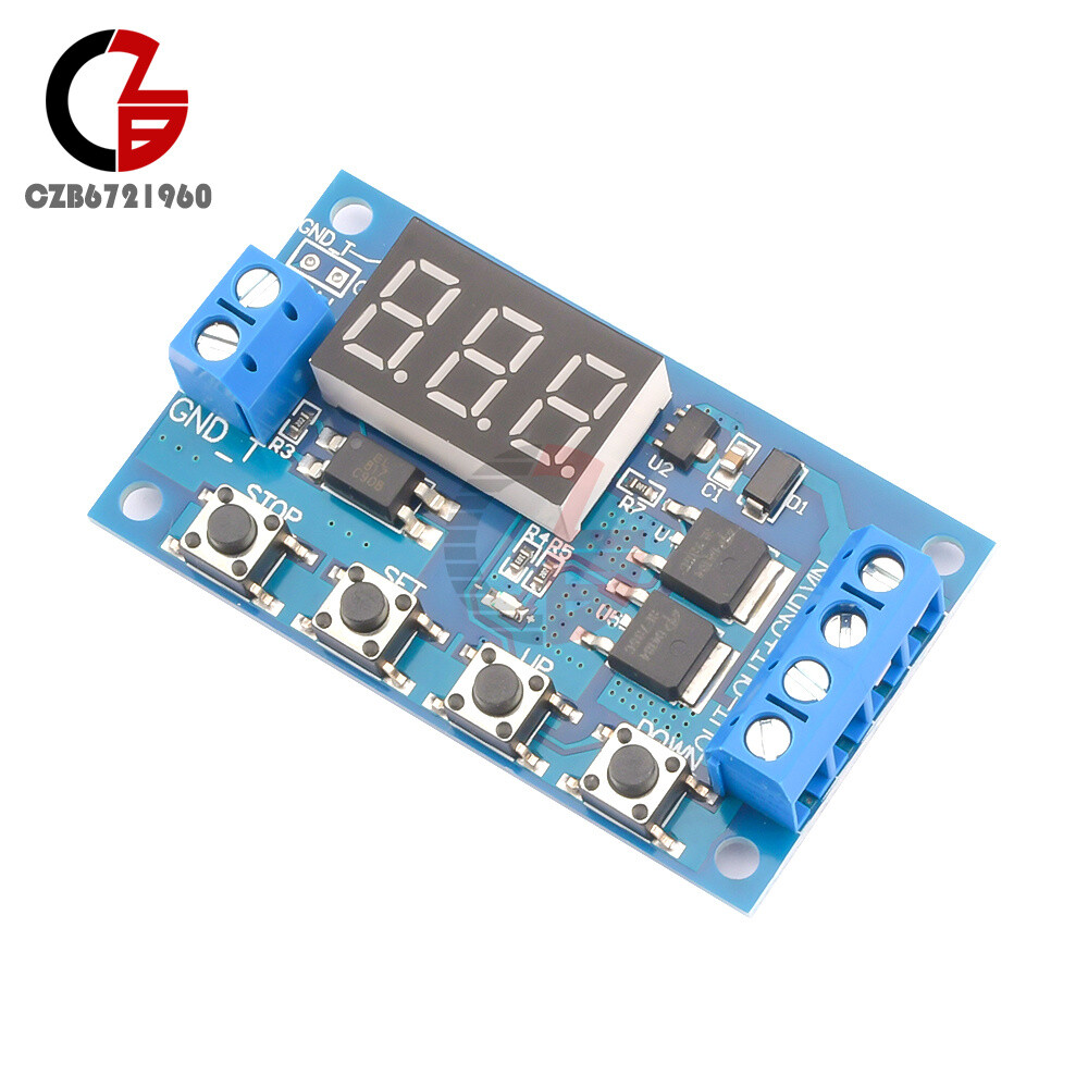 2PCS Trigger Cycle Timer Delay Switch Circuit Board MOS Tube Control Module