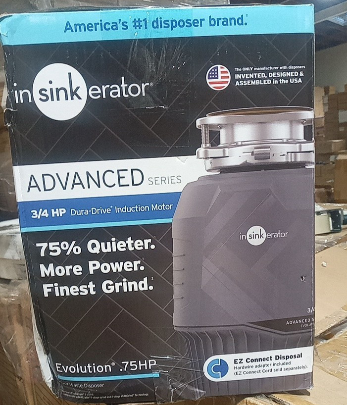 InSinkerator - Evolution Series 3/4 HP Continuous Feed Garbage Disposer Gray