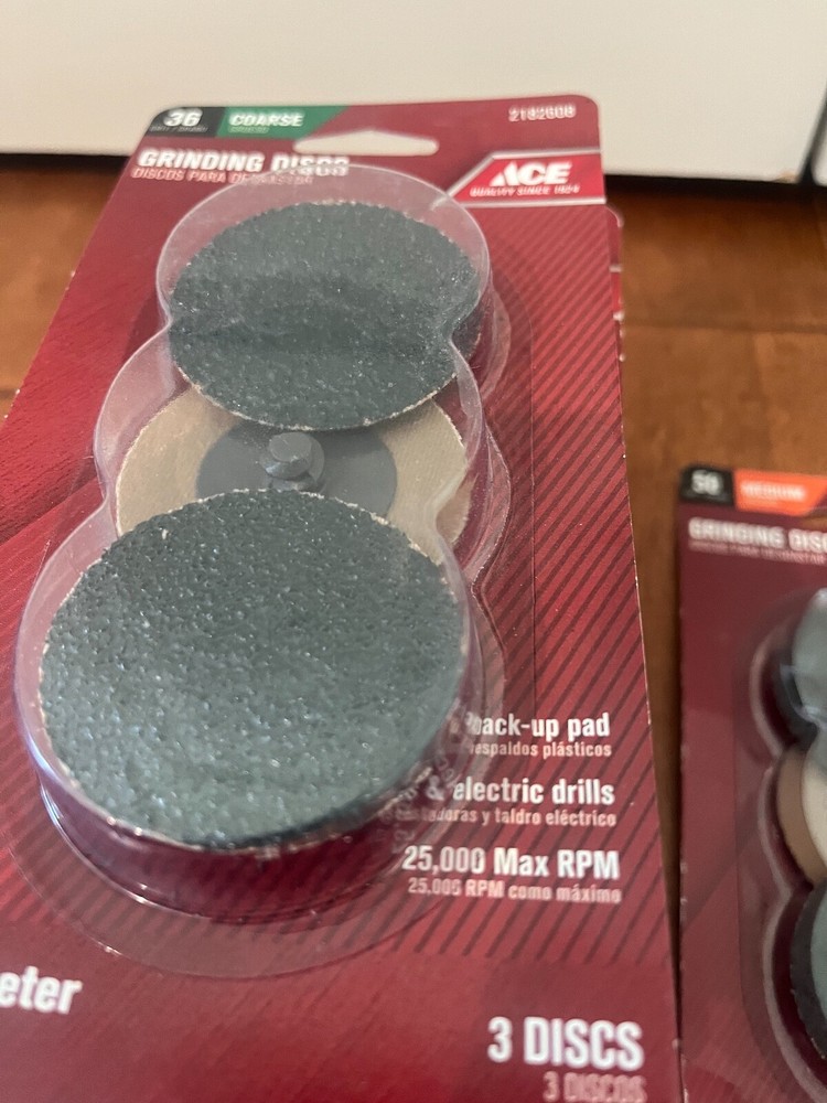 Ace 2" sanding Surface grinding Discs Twist & lock Coarse & Medium 24 pcs