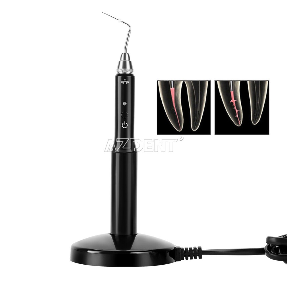 Dental Endodontic Gutta Percha Obturation System Endo Heated Pen+Tips Black