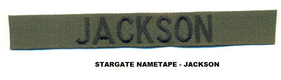 STARGATE JACKSON UNIFORM PATCH - JACKSON