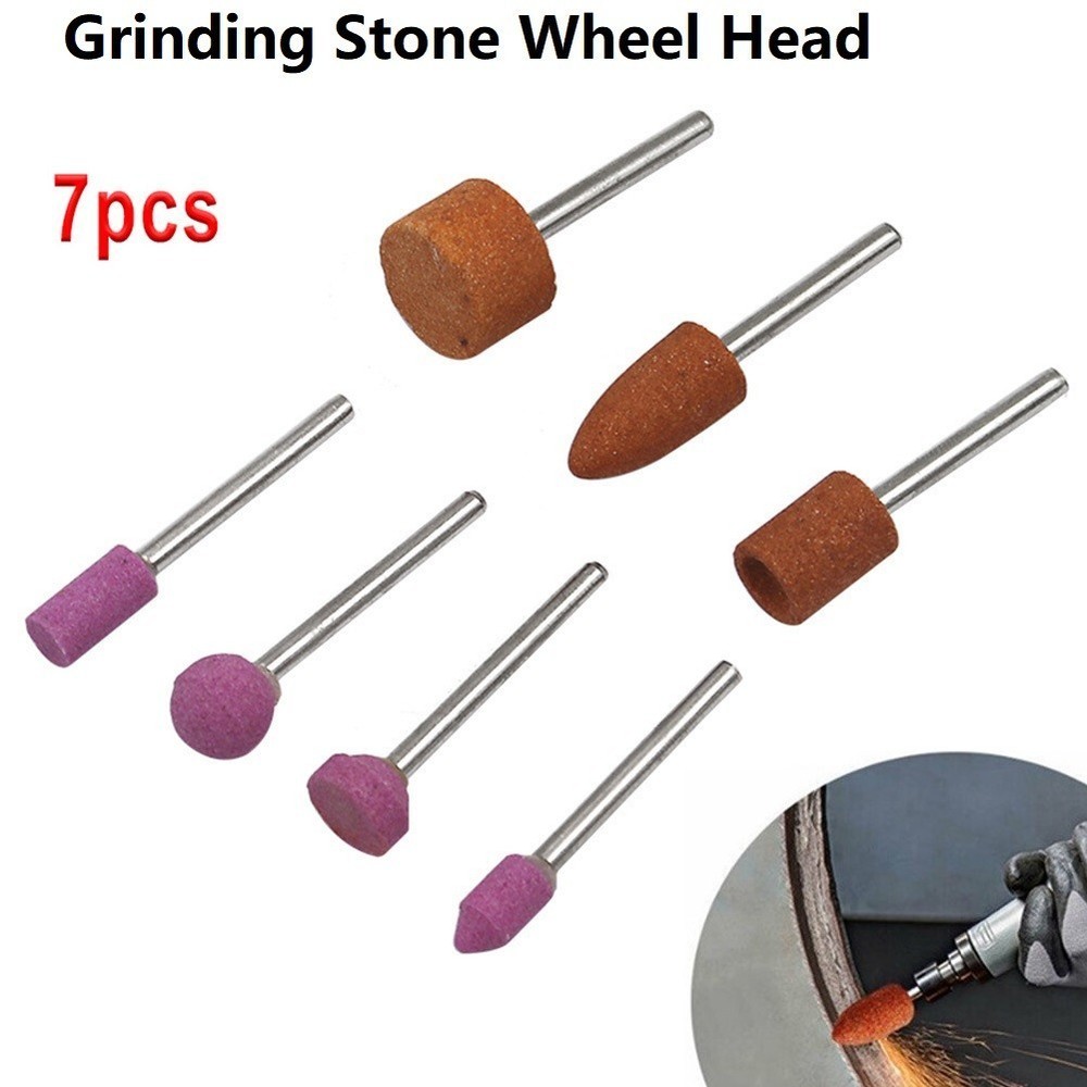 7pcs/set Abrasive Mounted Stone For Rotary Tools Grinding-Stone Wheel Head