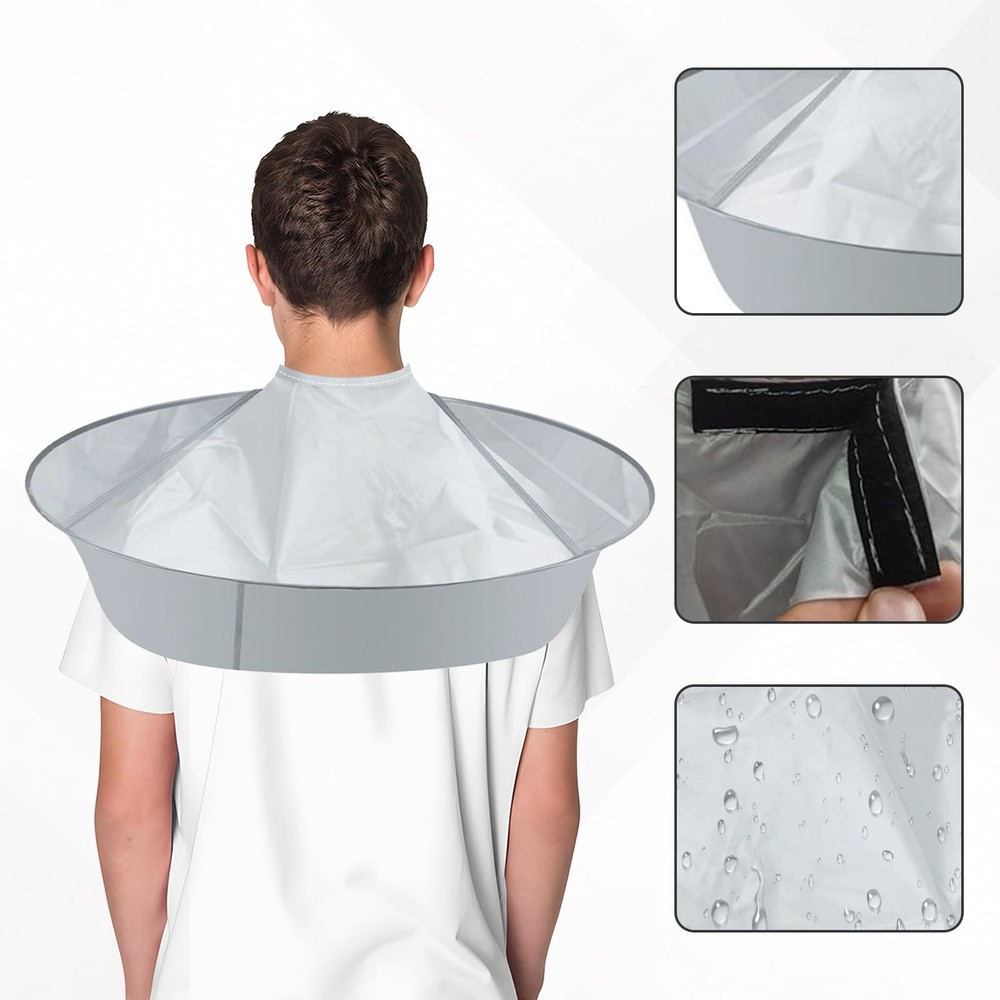 Capa de corte de pelo, capa peluquería plegable, paraguas impermeable accesorios