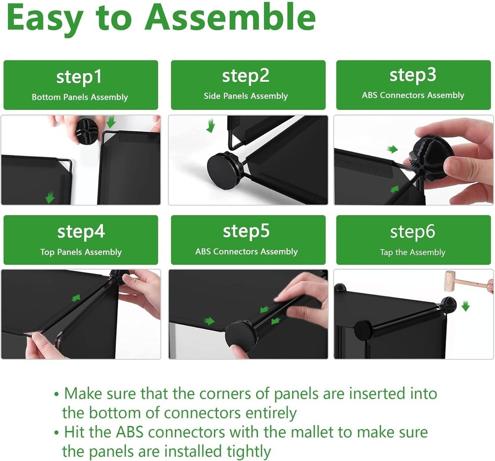 Versatile 16-Cube Storage Solution for Home, Office & Bedroom – Sturdy Black