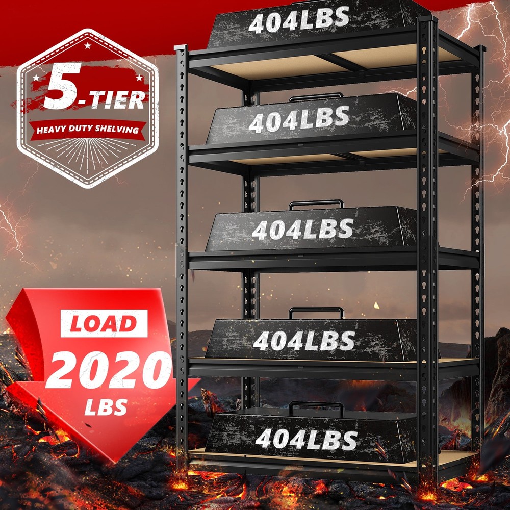 Adjustable Heavy Duty Tier Shelving Unit Rack