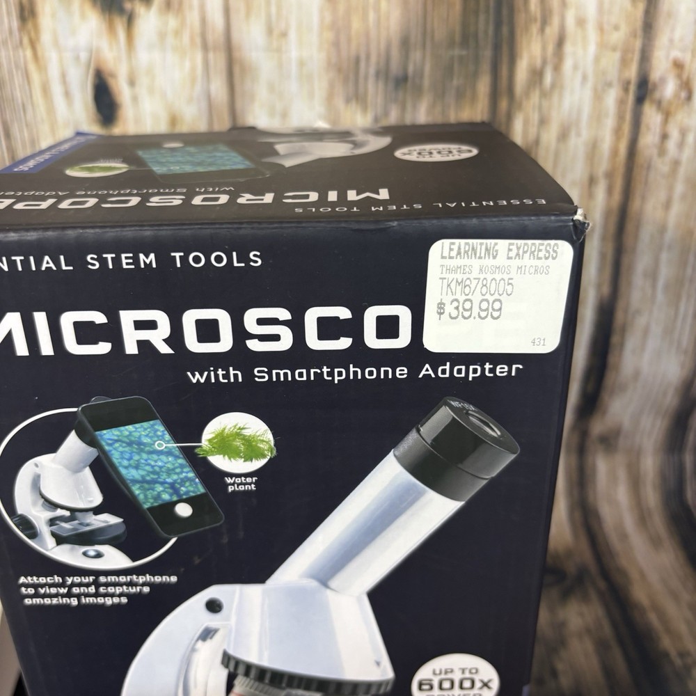 The Thames & Kosmos Microscope Essential STEM Tool with Smartphone Adapter Bugs