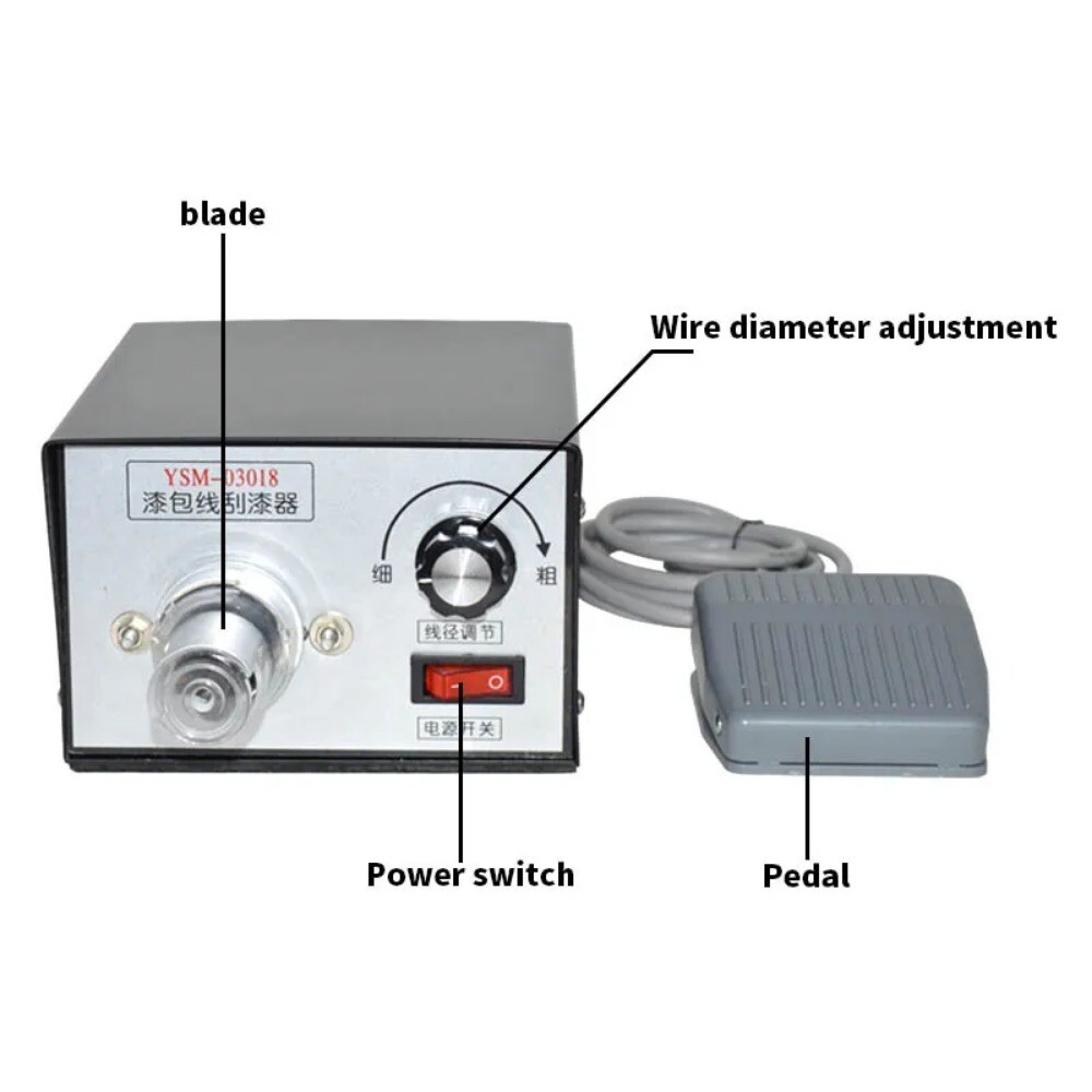 YSM-03018 1PC Enameled Wire Paint Scraper Machine Wire Stripping Machine