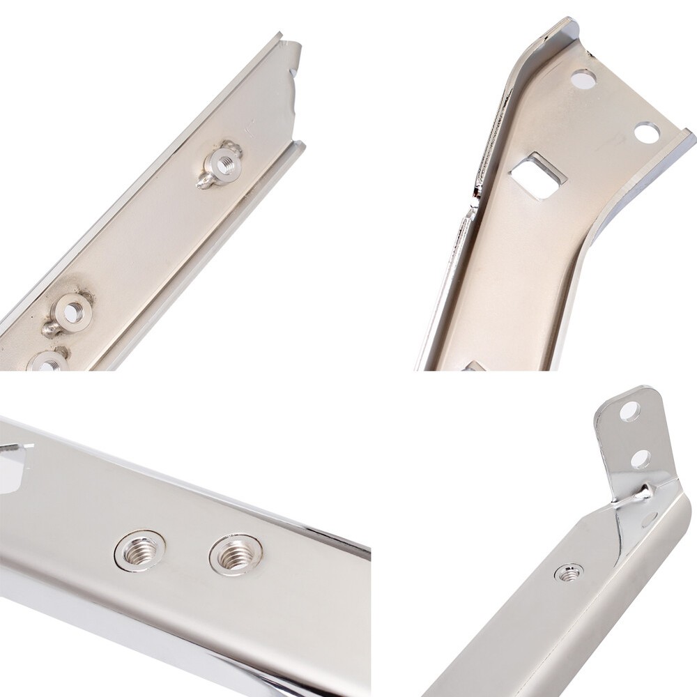 Chrome Left & Right Saddlebag Rail Support Brackets For Harley Touring 1985-2008