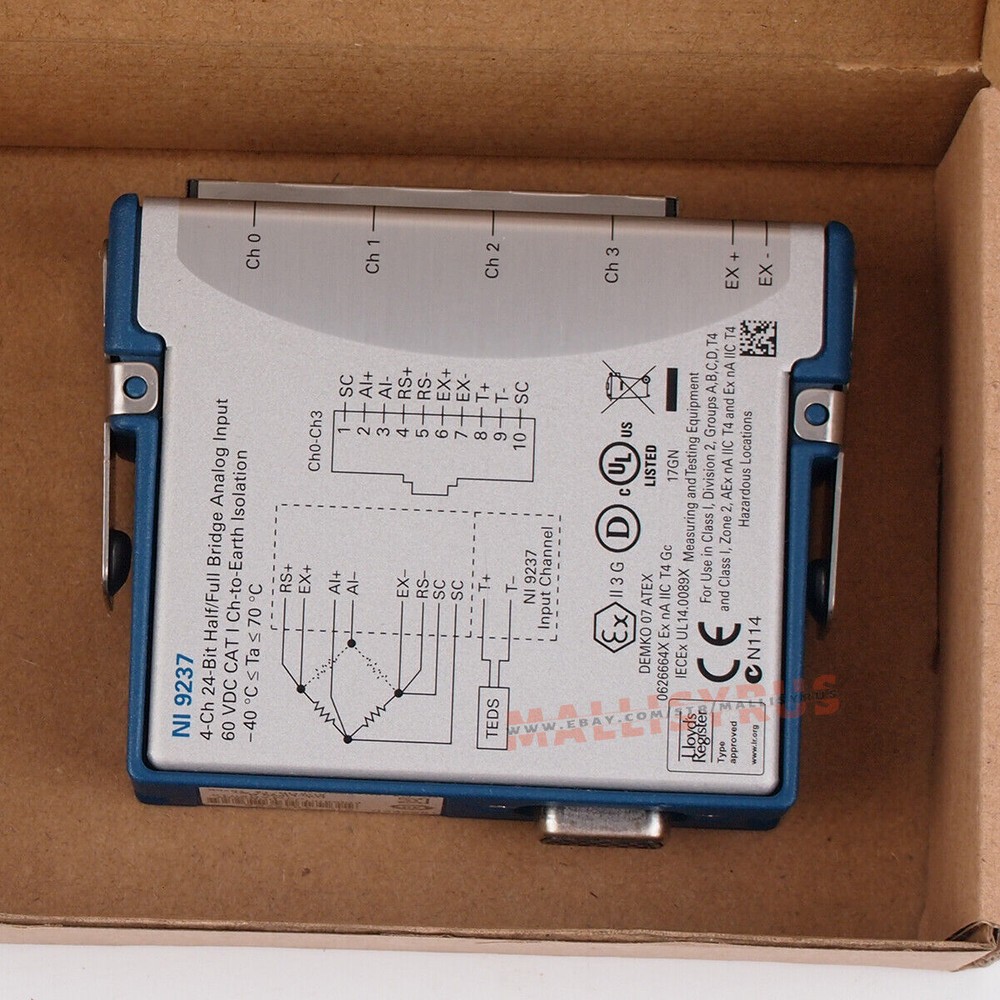 National Instruments NI 9237 cDAQ Strain / Bridge Input Module, RJ50