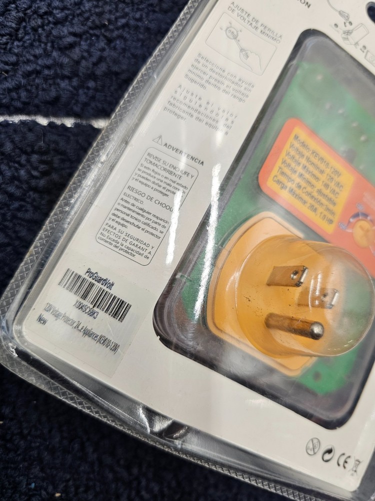 KEV010-120V 120V Voltage Protector, 2400W Power Surge Protector, LED Status
