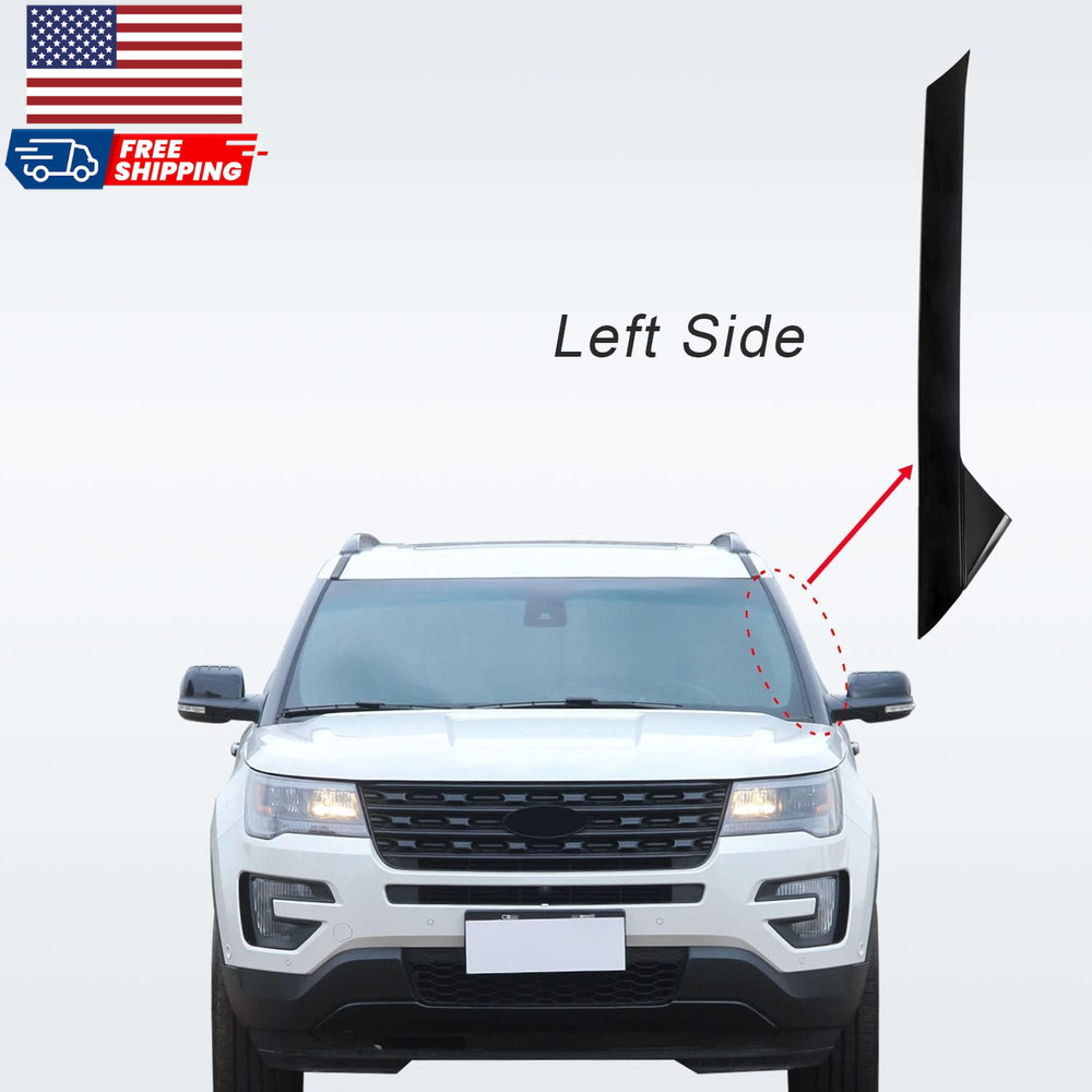 Windshield Pillar Trim Panel Molding Front Left for 2011-2019 Ford Explorer