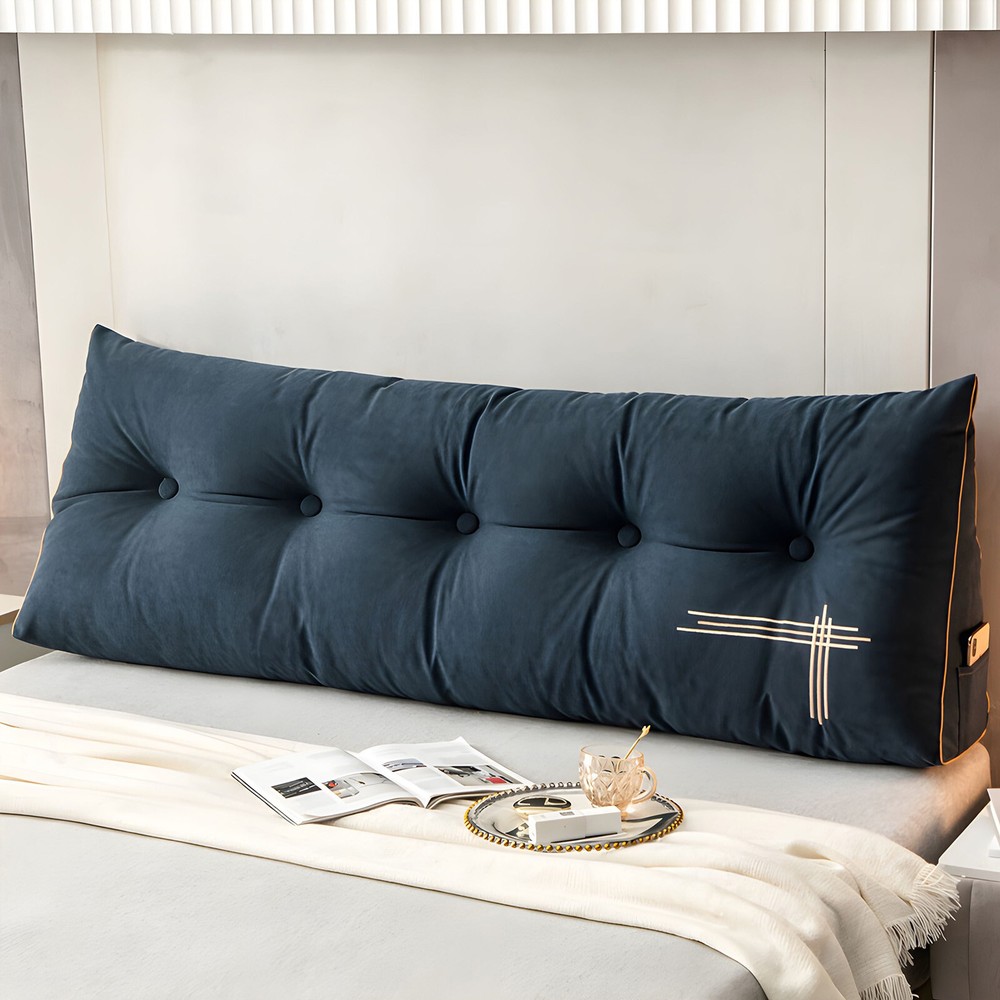 Triangle Headboard Pillow Full Filling Backrest Positioning Support Wedge Pillow