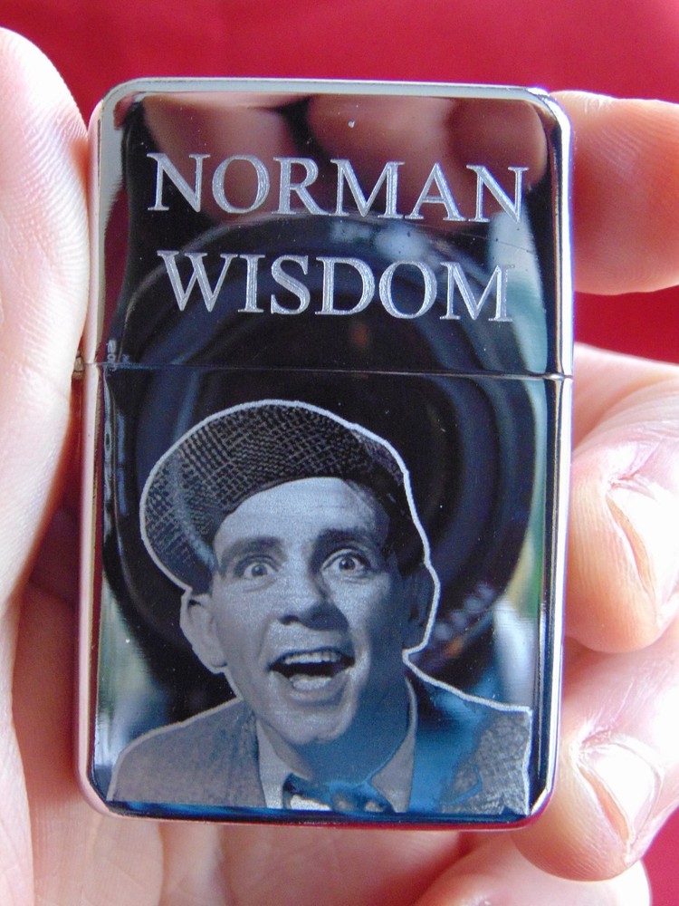 Norman Wisdom Engraved Lighter With Gift Box - FREE ENGRAVING
