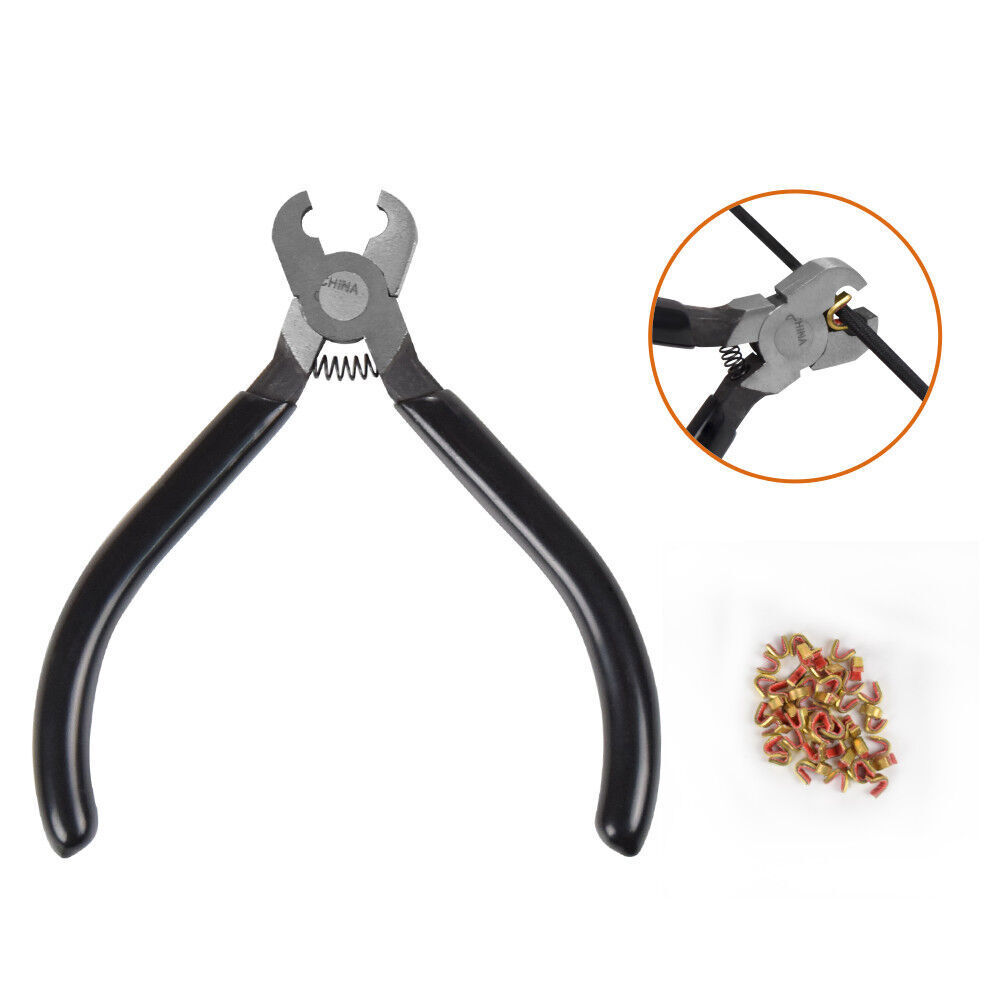 Archery String Nocking Buckle Plier BowString Nock +Bow T Square Measure Tool BK