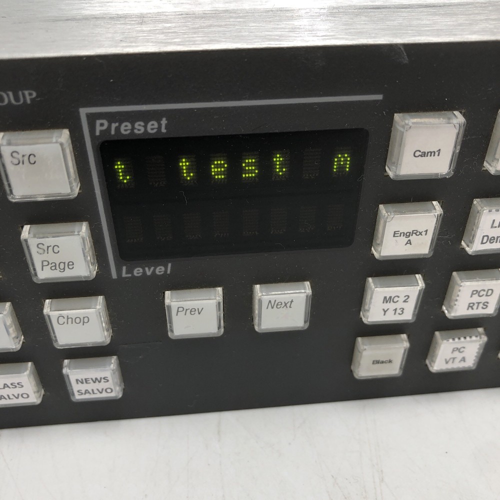 USED Grass Valley Encore/Prelude PMB Control Panel POWER TESTED READ B