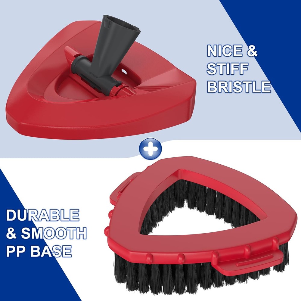 Scrub Brush with Mop Base for Ocedar Spin 2 Tank System, Replace Red
