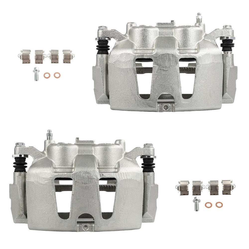Pair Front Brake Calipers w/ Bracket For Dodge Journey 2012-2020
