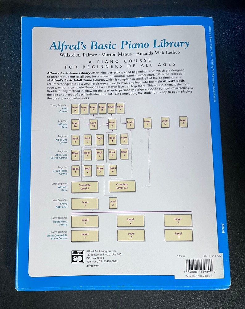 Alfred's Basic Piano Library Ear Training Book Level 5