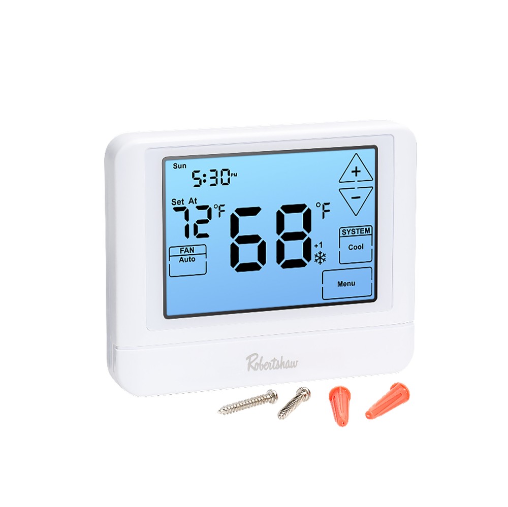 Robertshaw Programmable Multi-Stage 3H/2C Touchscreen Wall Thermostat RS9320T