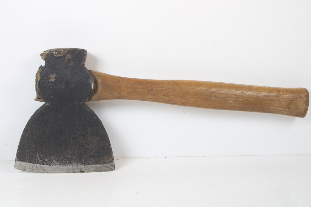 Antique Primitive Hewing Timber Framing Broad Axe Inv#LZ26