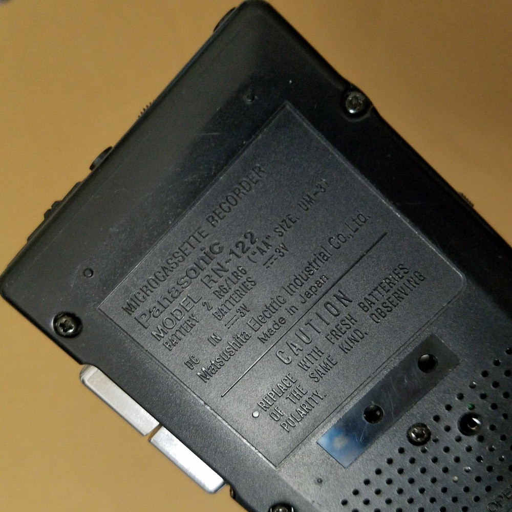 Panasonic RN-122 Microcassette VAS Voice Activated Recorder As Untested READ!