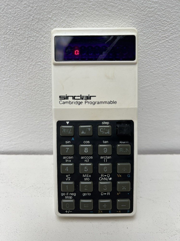 Rare Sinclair Cambridge Programmable Calculator. Working - see description