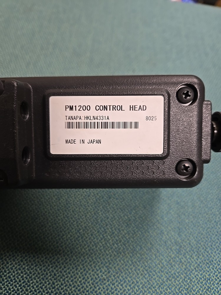 MOTOROLA PM1200 CONTROL #3