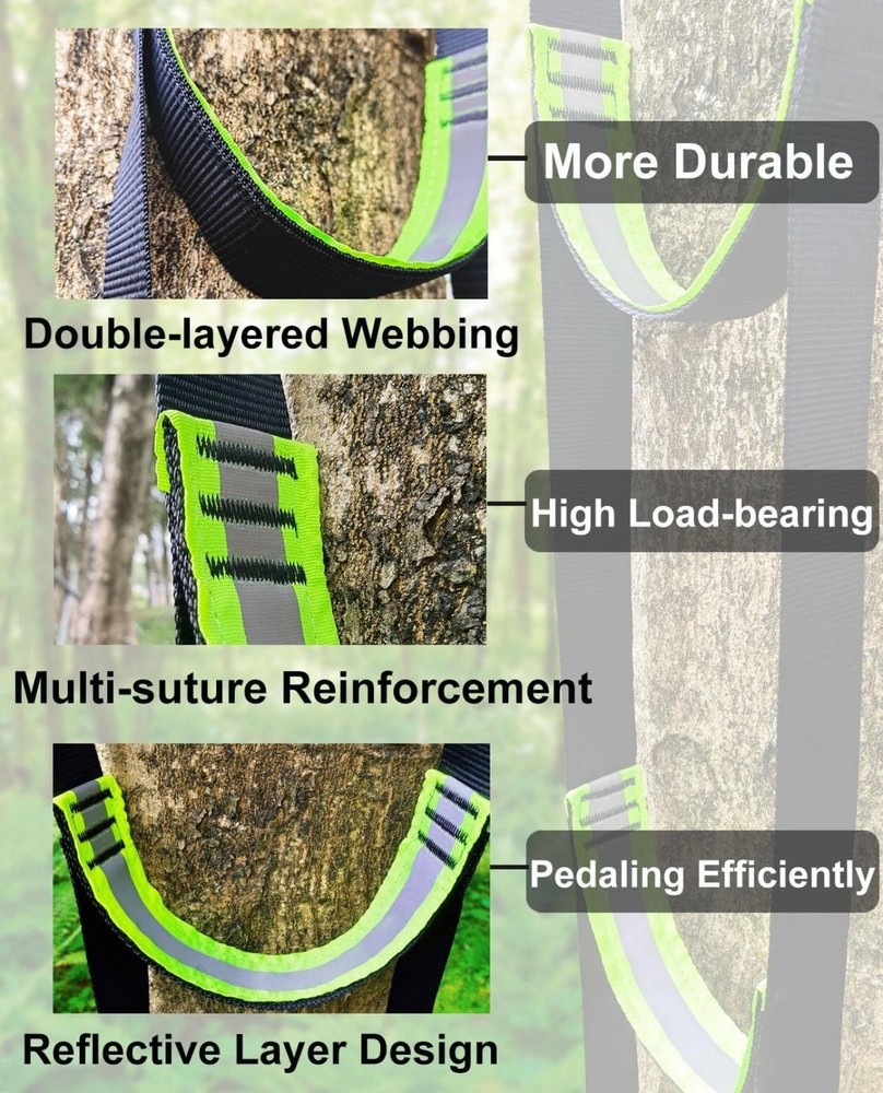 Double-Thickened and Widened 3-Step Climbing Aider for Hunting Tree StepsFall...